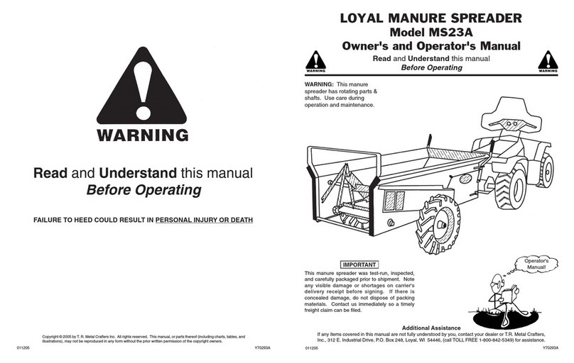 Roth Manufacturing MS23A Owner's and operator's manual
