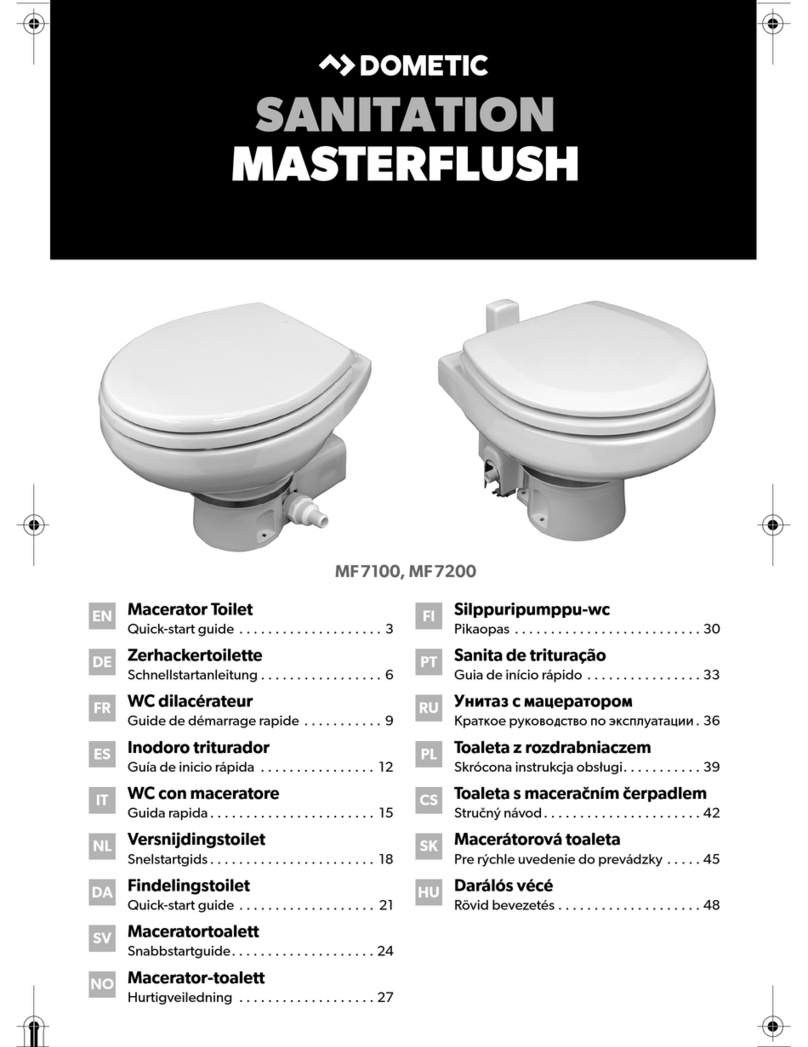 Dometic MASTERFLUSH MF7100 User manual