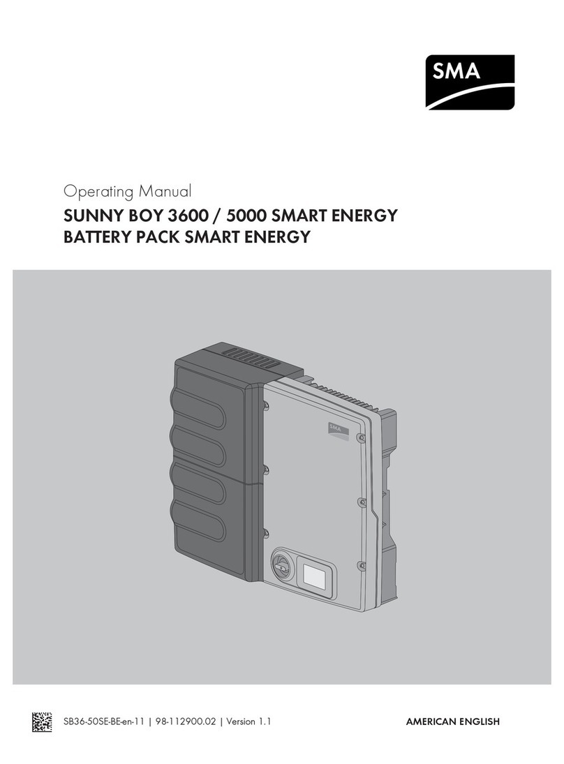 SMA SUNNY BOY 3600 operating manual