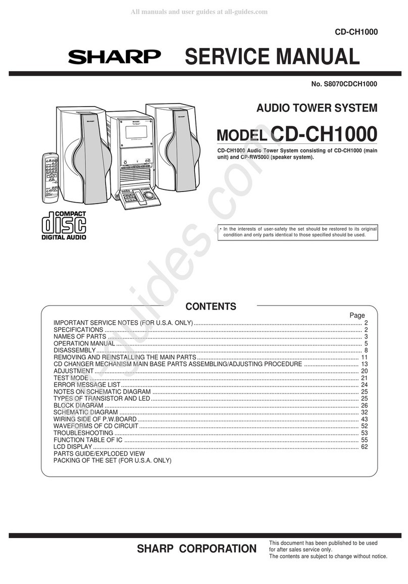 Sharp CD-CH1000 User manual