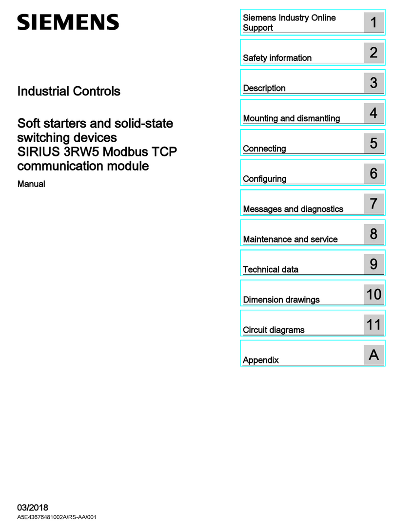 Siemens SIRIUS 3RW5 series User manual