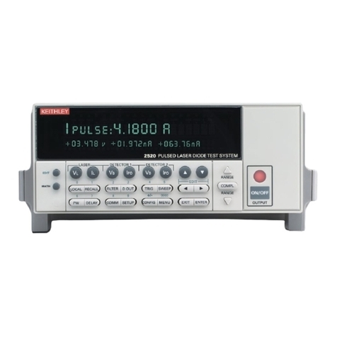 Keithley 2520 User manual