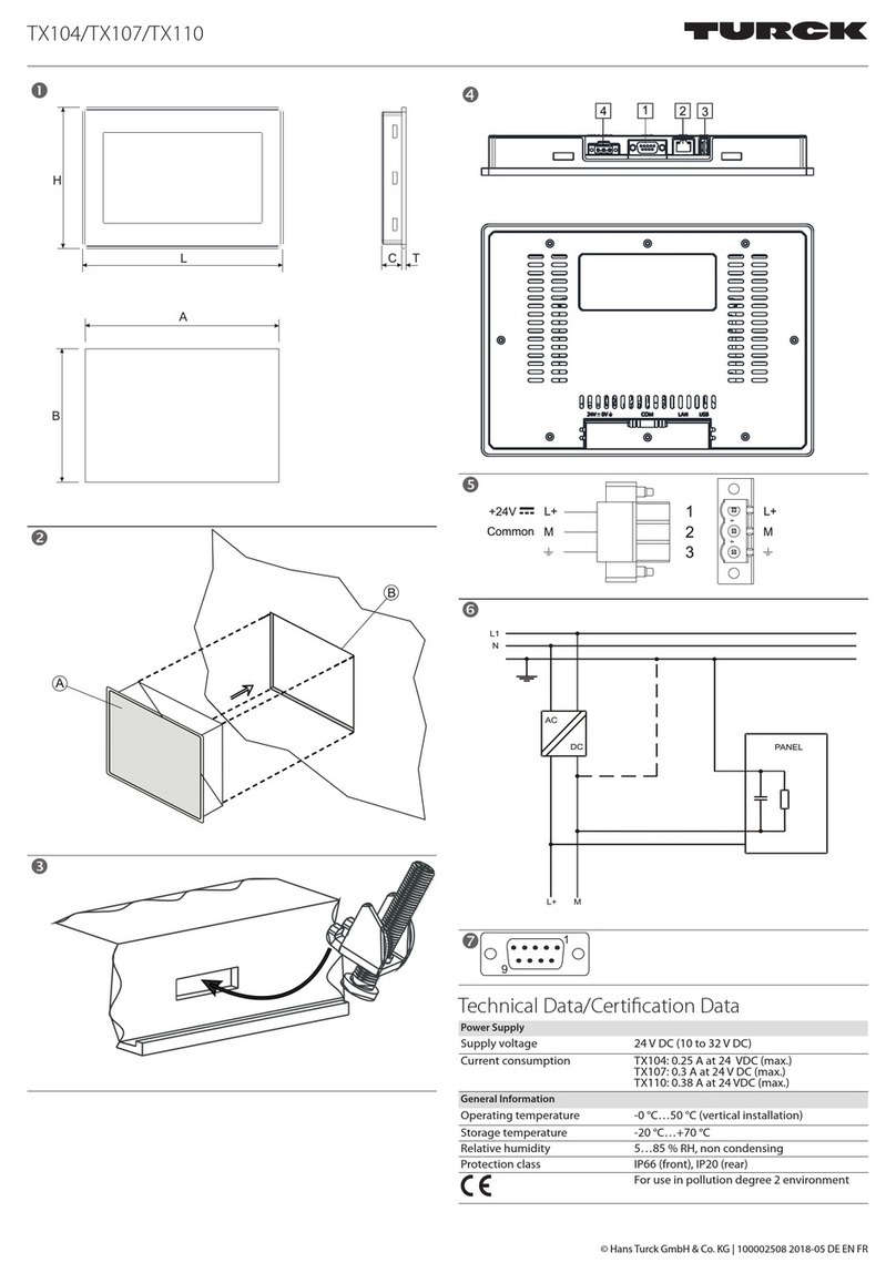 turck TX104 User manual