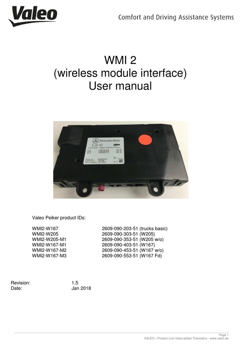 Valeo WMI2-W167 user manual
