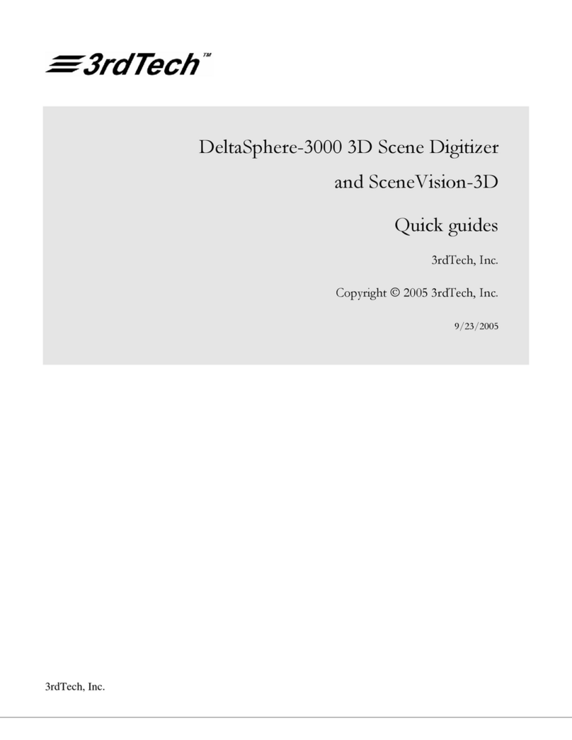3rdTech DeltaSphere-3000 Quick guides