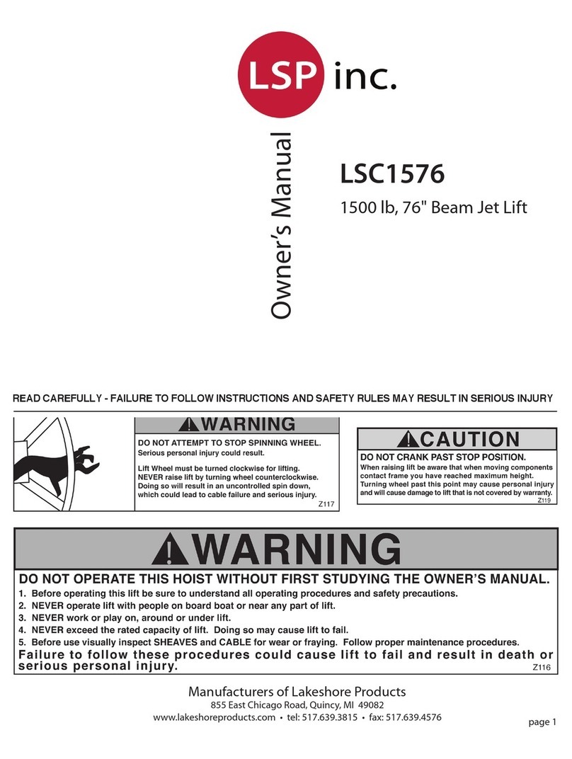 LSP inc. LSC1576 owner's manual