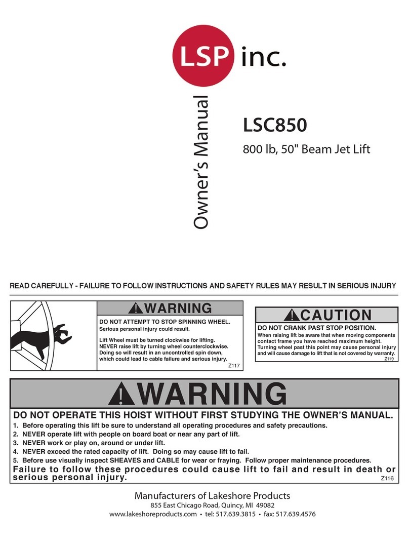 LSP inc. LSC850 owner's manual