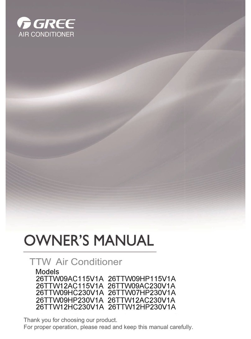 Gree 26TTW09AC115V1A User manual