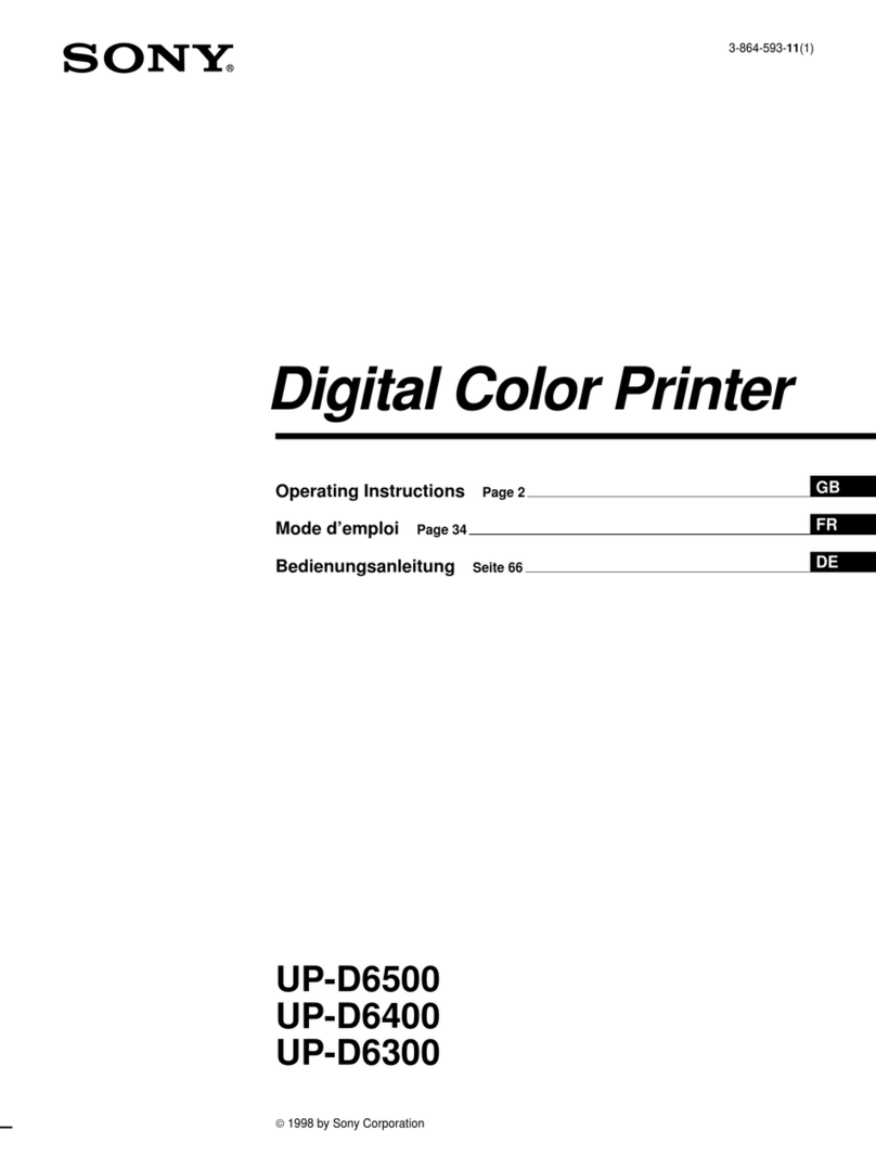 Sony UP-D6500 User manual