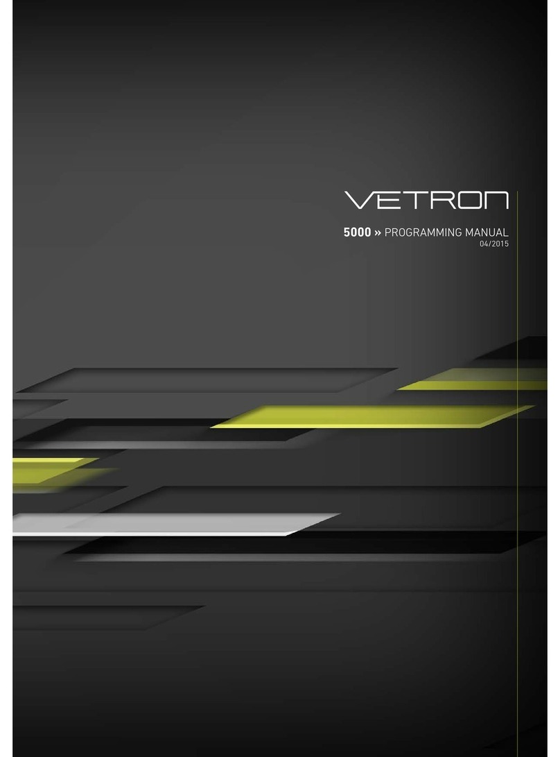 VETRON 5000 Programming manual