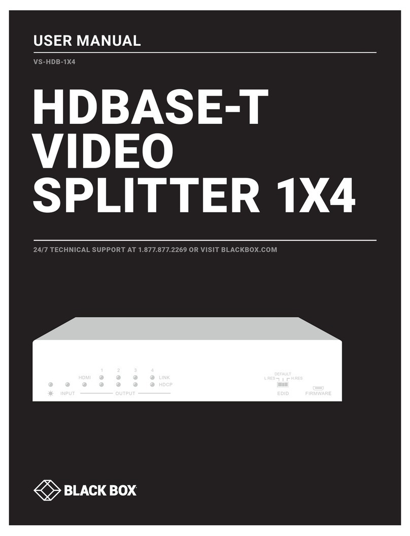 Black Box VS-HDB-1X4 User manual