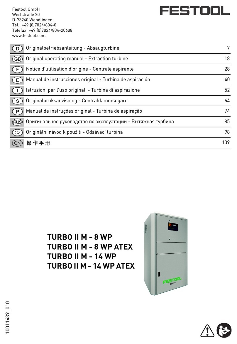 Festool TURBO II M - 8 WP Original operating manual