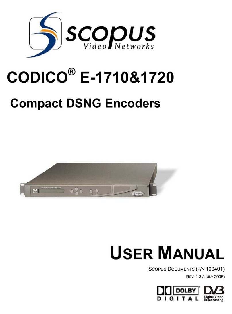 Scopus CODICO E-1710 user manual