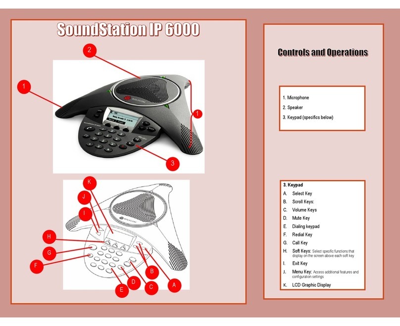 Polycom SoundStation IP 6000 Use and maintenance manual