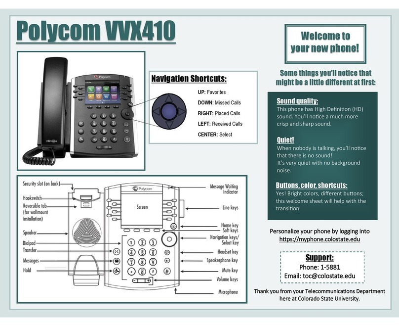 Polycom VVX410 manual