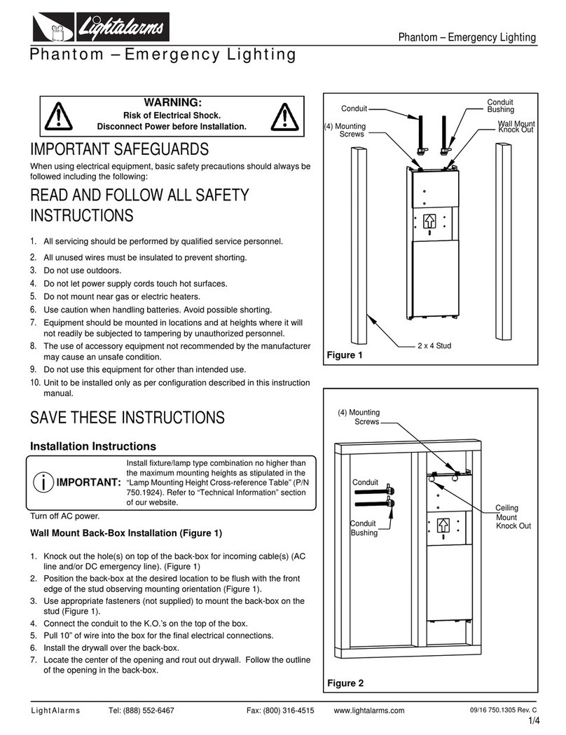 LightAlarms Phantom installation instructions