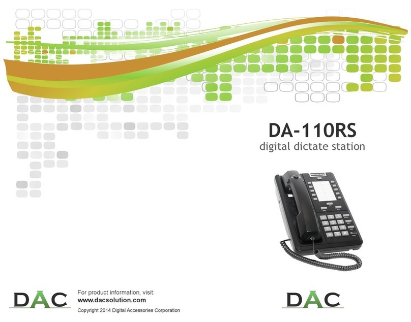 DAC DA-110RS user guide