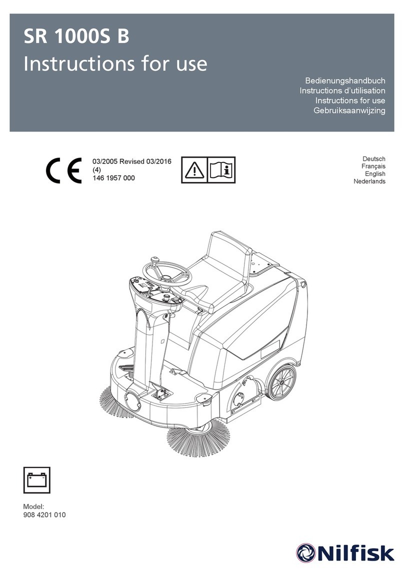 Nilfisk-Advance SR 1000S B User manual