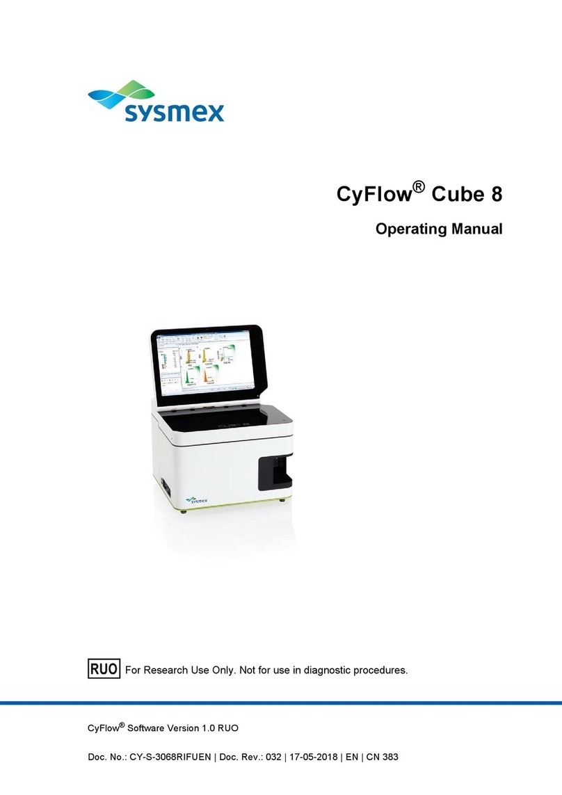 SYSMEX CyFlow Cube 8 operating manual SYSMEX CyFlow Cube 8 operating manual