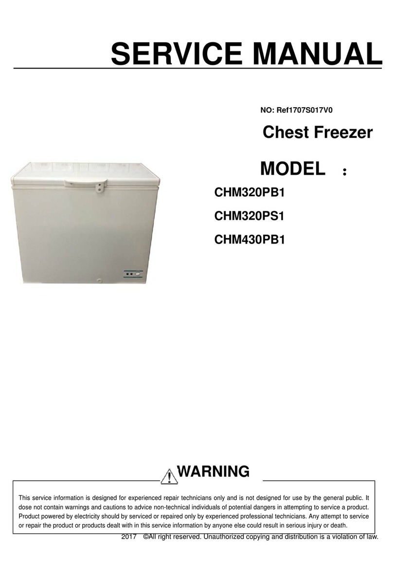 Congeladora CHM320PB1 Service manual