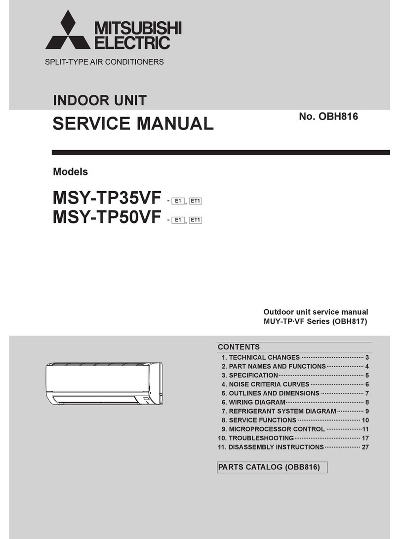 Mitsubishi Electric MUY-TP-VF Series User manual