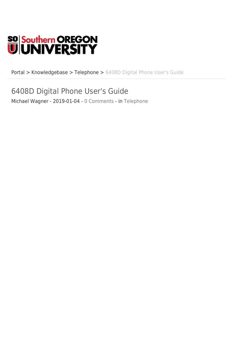 Avaya 6408D User manual