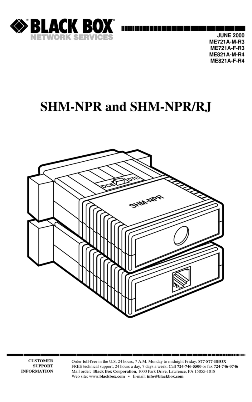 Black Box SHM-NPR User manual