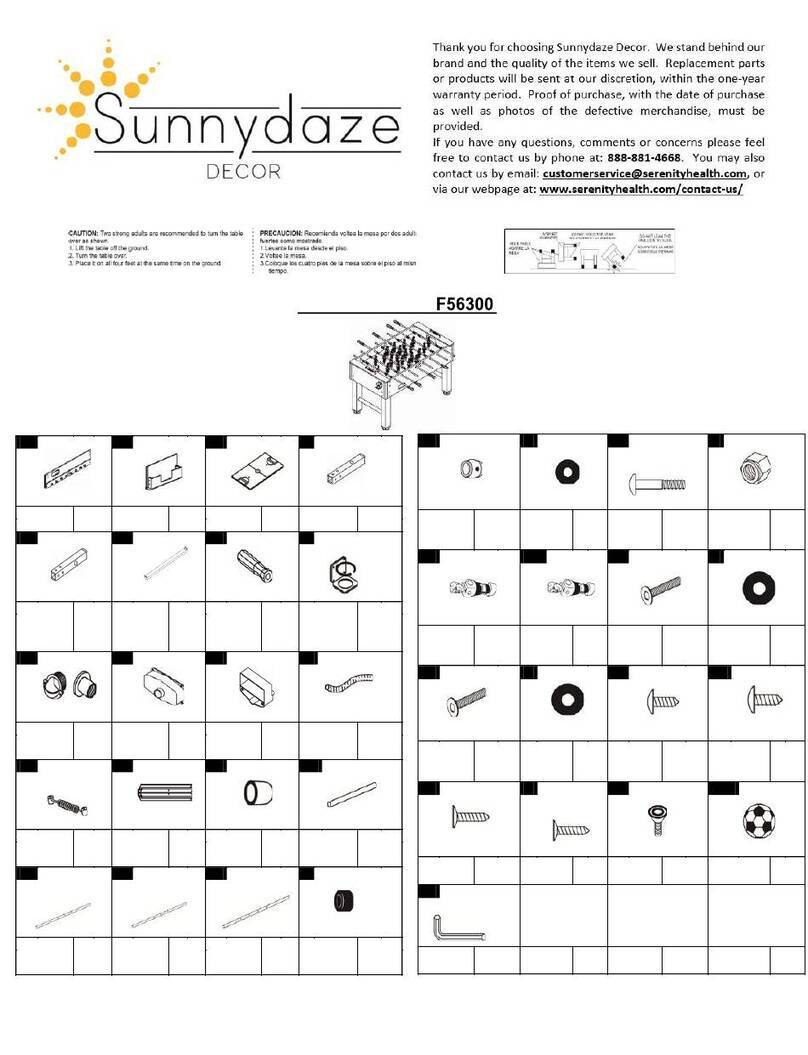Sunnydaze Decor F56300 manual
