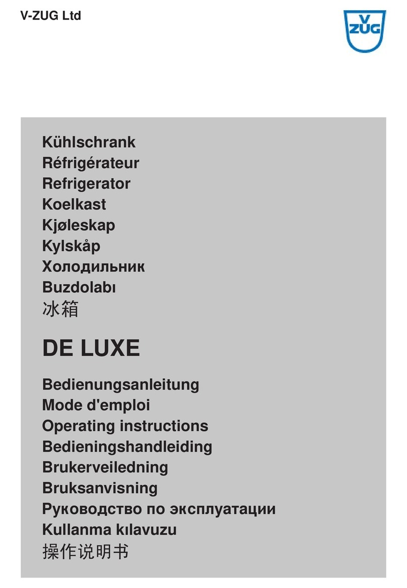 V-ZUG De Luxe User manual