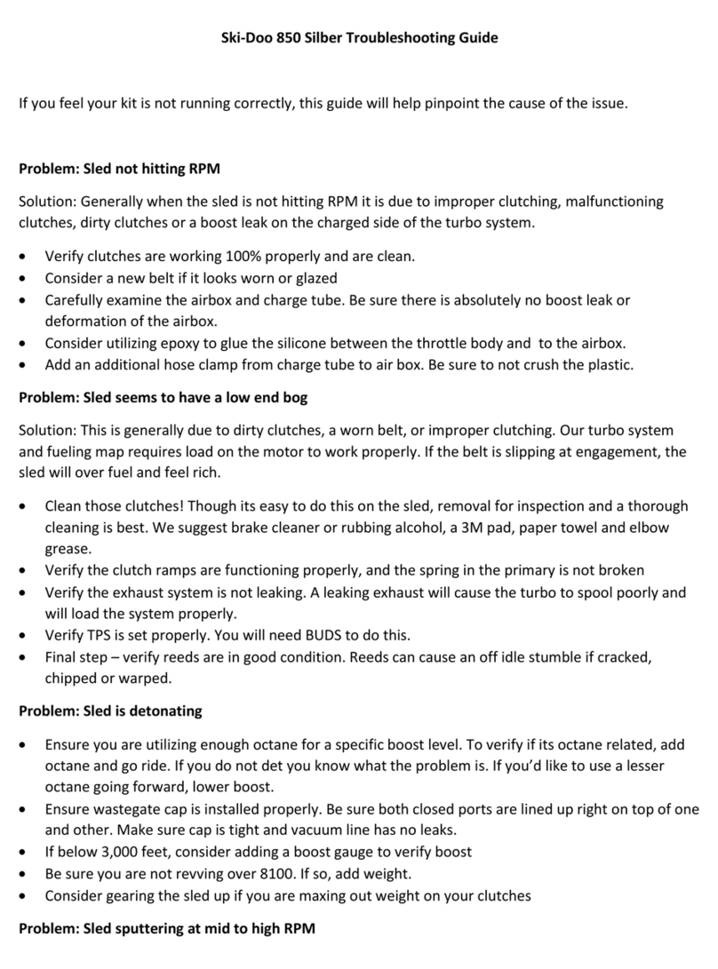Ski-Doo 850 Silber User manual