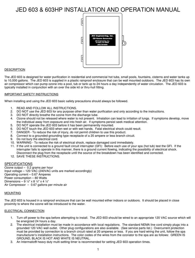 JED 603 User manual