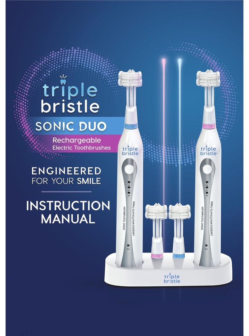 Triple Bristle Sonic Duo instruction manual