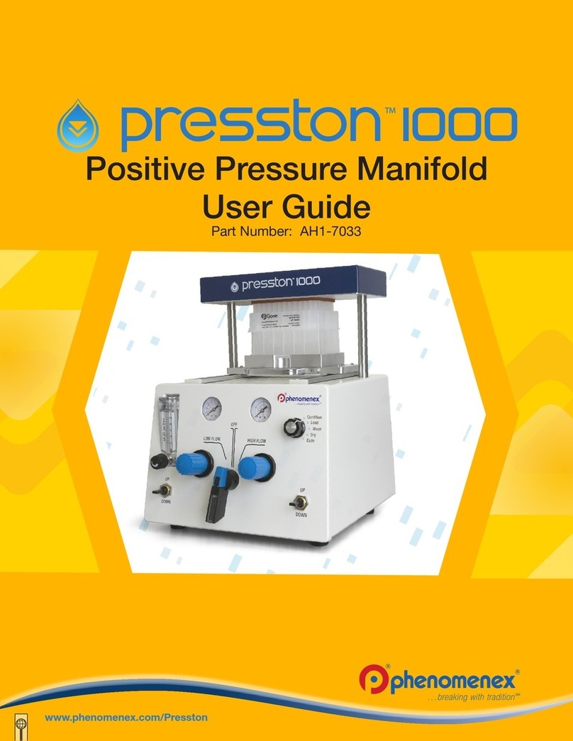Phenomenex Presston 1000 AH1-7033 user guide