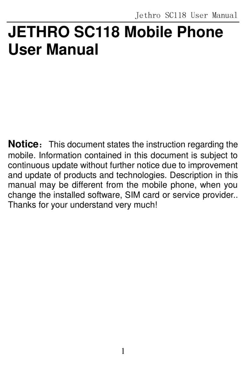 JETHRO SC118 User manual