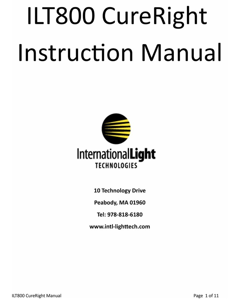 International Light Technologies CureRight ILT800 User manual