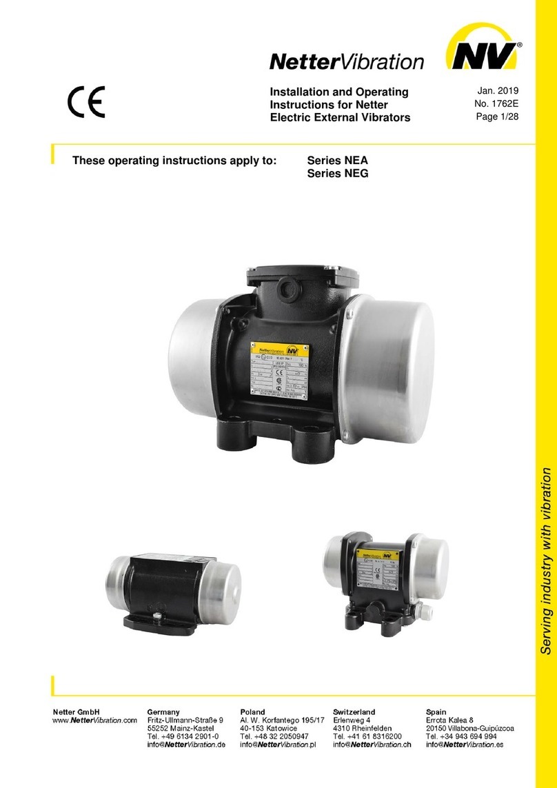 NetterVibration NEA Series User manual