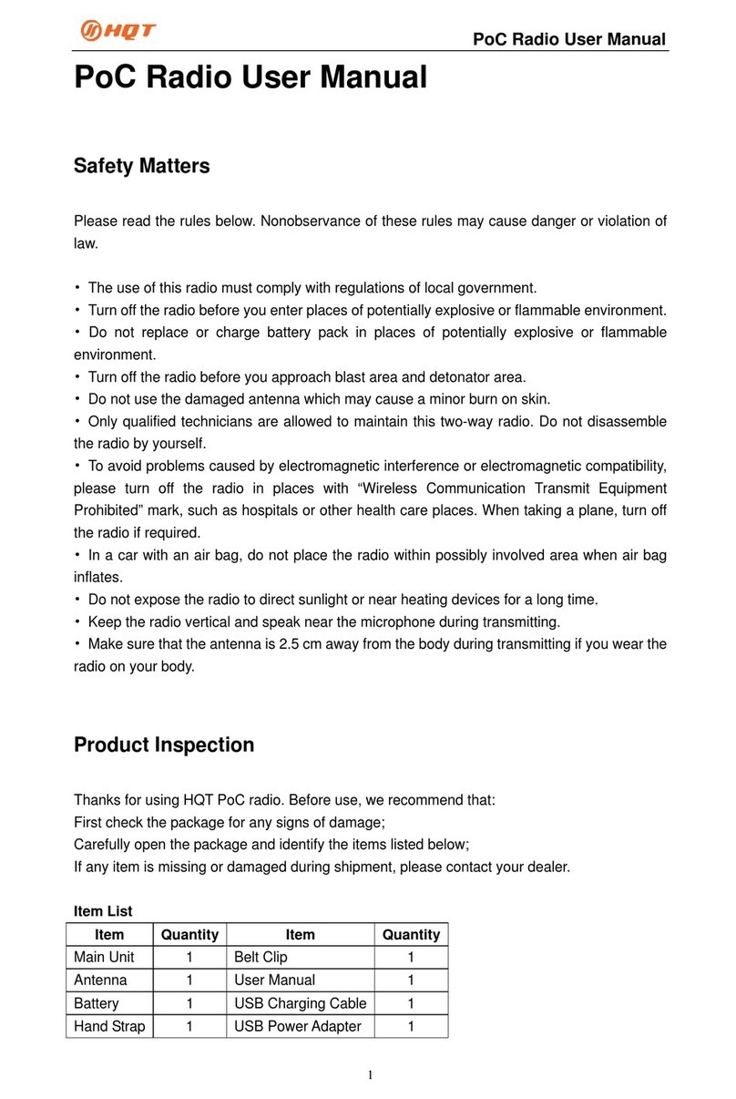 HQT PoC Radio user manual