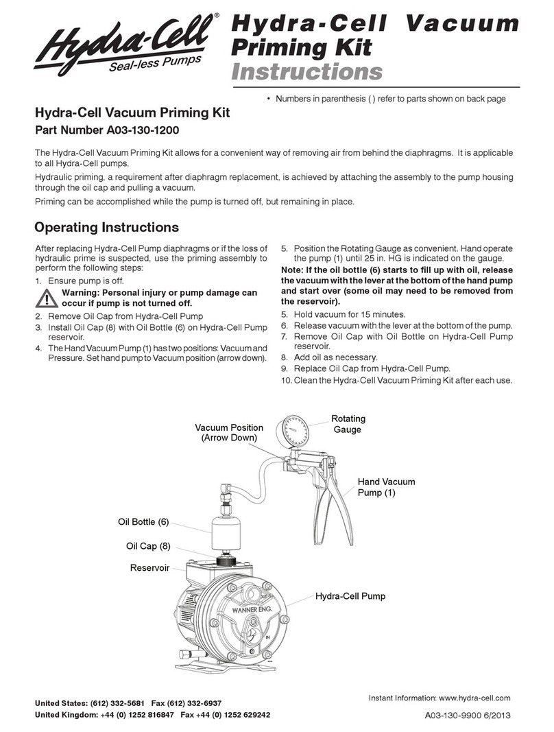 Hydra-Cell A03-130-1200 User manual