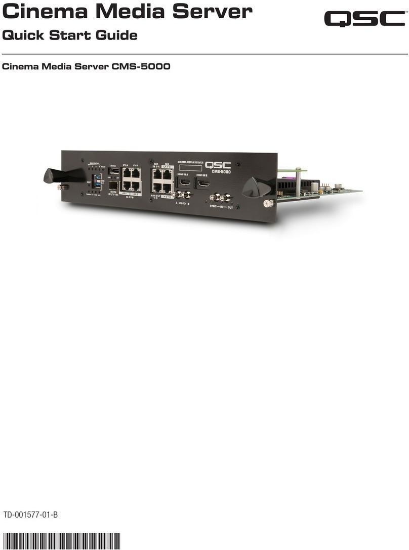 QSC CMS-5000 User manual