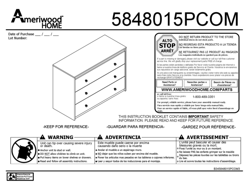Ameriwood HOME 5848015PCOM Programming manual Ameriwood HOME 5848015PCOM Programming manual