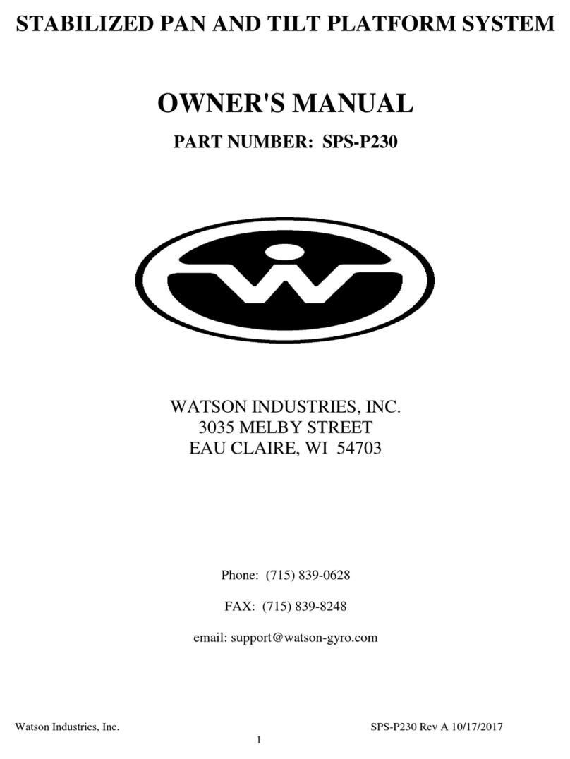 WATSON INDUSTRIES SPS-P230 owner's manual