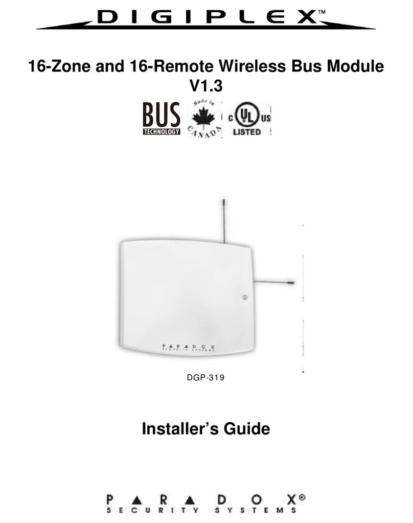 Digiplex DGP-319 Installer's guide