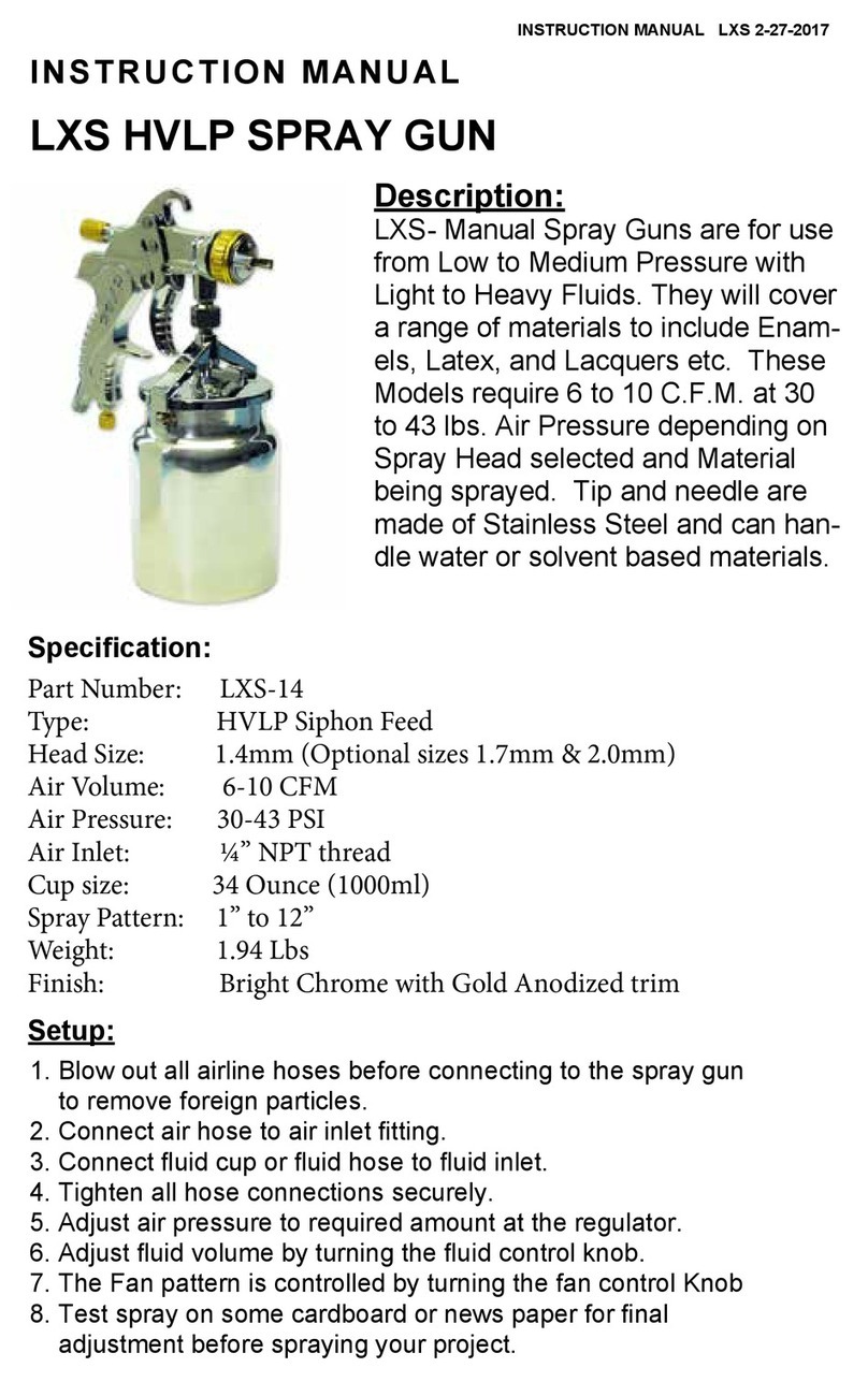 Paasche Airbrush LXS-14 instruction manual