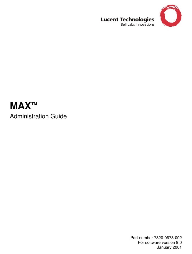 Lucent MAX 6000 Series Administration guide