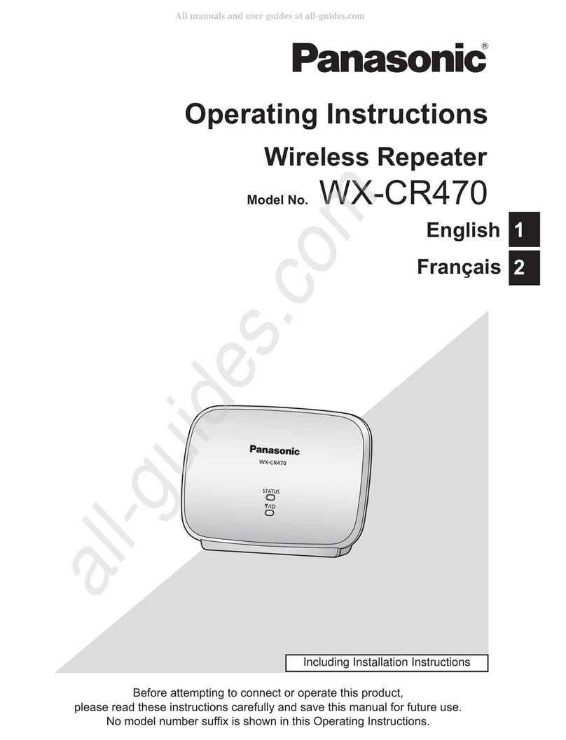 Panasonic WX-CR470 operating instructions