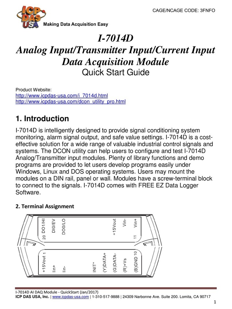 ICP DAS USA I-7014D User manual