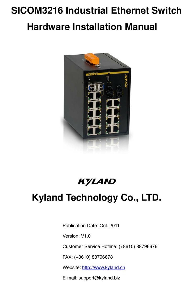 KYLAND Technology SICOM3216-16T Assembly instructions KYLAND Technology SICOM3216-16T Assembly instructions