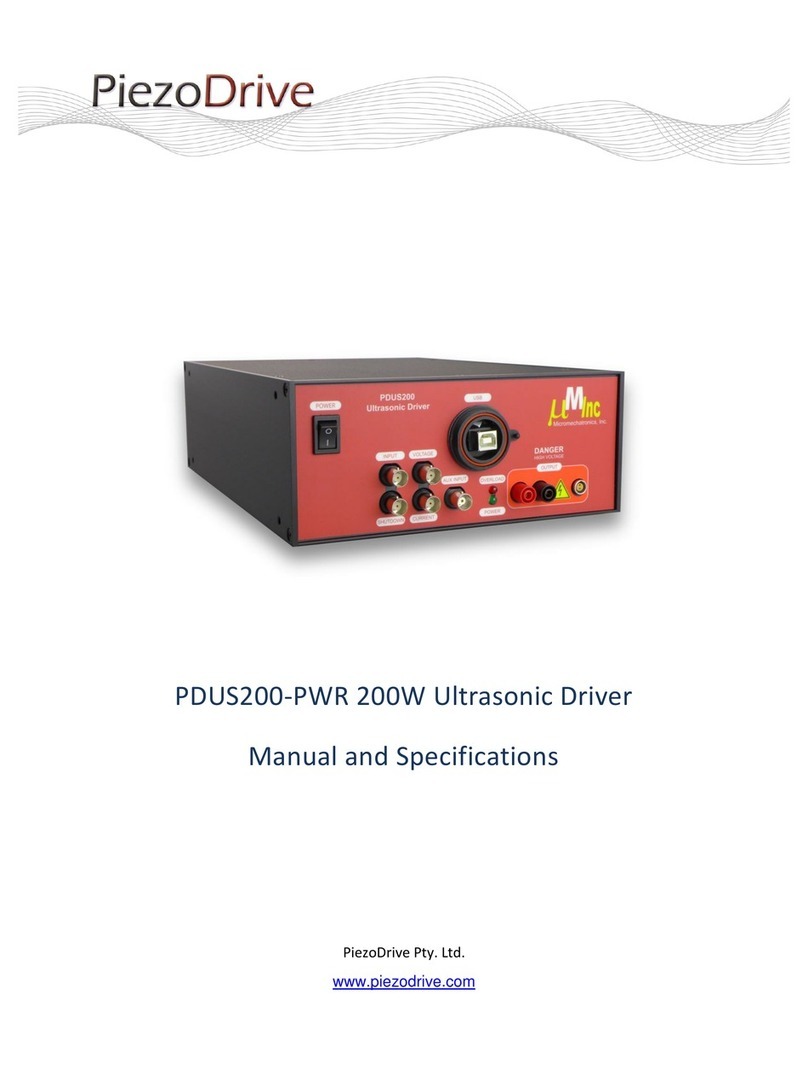 PiezoDrive PDUS200-PWR User manual