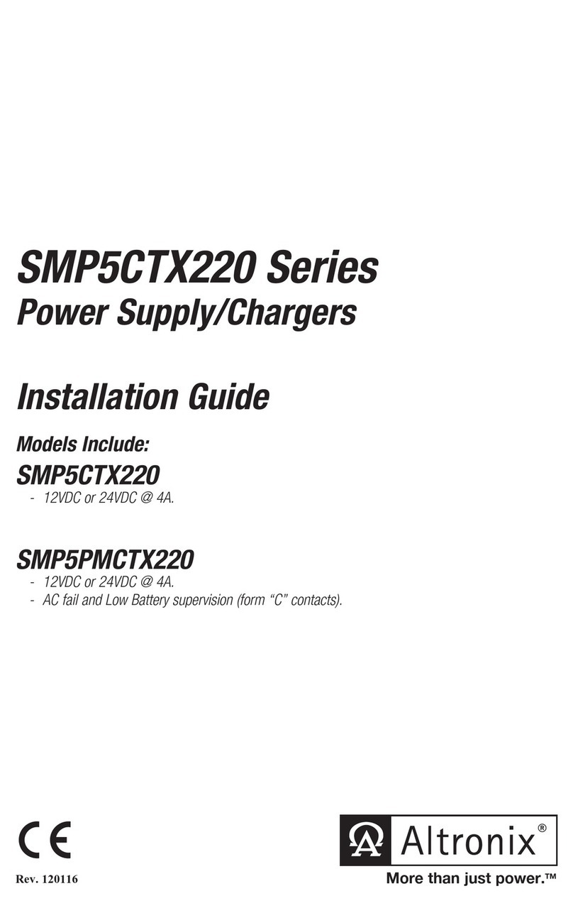 Altronix SMP5CTX220 Series User manual