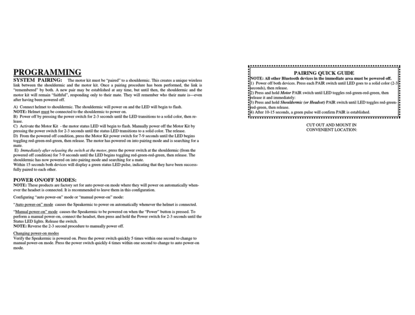 PVP Communications Motor-One Installation and operating instructions